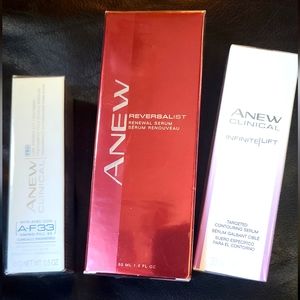 AVON ANEW skincare 3 piece bundle NEW sealed packaging full-size products